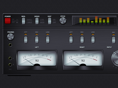 Practice (i have no idea what i'm doing) amplifier audio custom dark knob photoshop pitch psd tutorial ui
