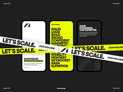 Branding Exploration abstract ads brand branding clean design layout minimalist typography ui web webdesign website