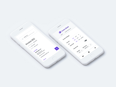 Invoicequick responsive preview app business clean design finance invoice ios paper responsive settings ui ux