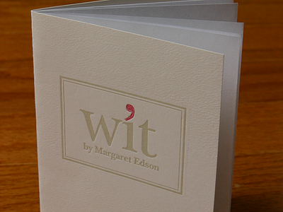 Wit: Letterpressed program