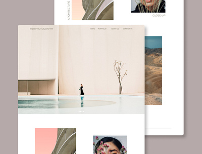 Photography Website contemporary design minimalistic modern photography web design