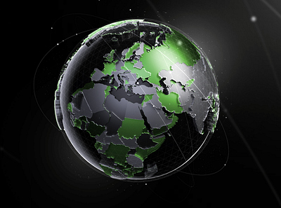 Globe visualization 3d broadcast c4d cinema 4d cinema4d design globe illustration redshift render