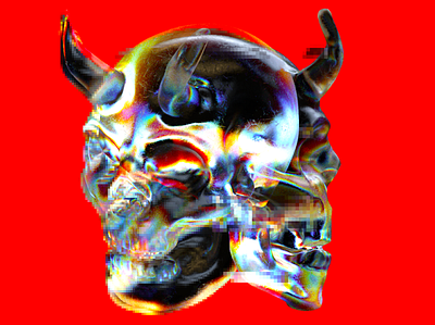 Glass Skulls 3d c4d cinema 4d cinema4d design glass illustration redshift render skull