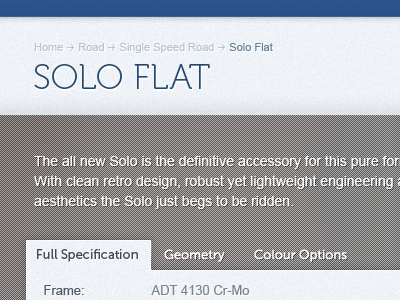 Soloflat blue full bleed web