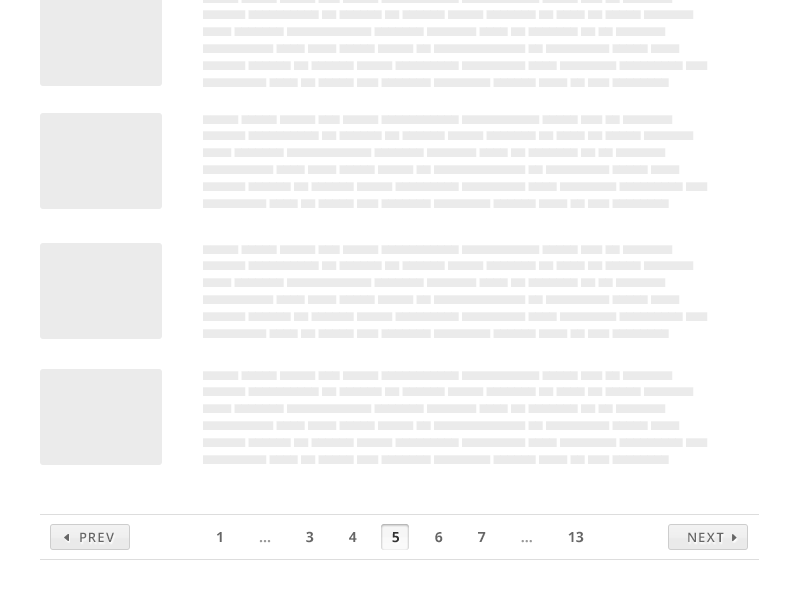 Pagination (with the correct page numbers) by Darren Wood on Dribbble