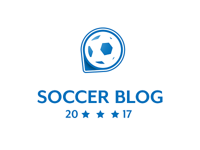 Logo for a Soccer blog blog football logo soccer speak sport