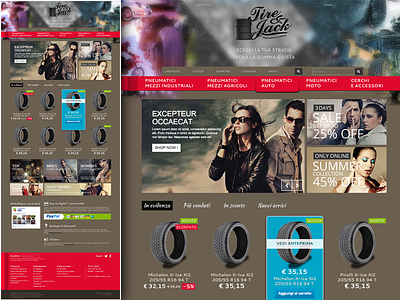Tire & Jack Home Page e-commerce ecommerce jack tire tyre web