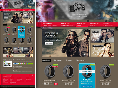 Tire & Jack Home Page e commerce ecommerce jack tire tyre web