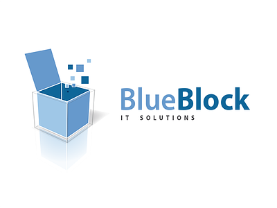 Blueblock logo blue box digital it solution