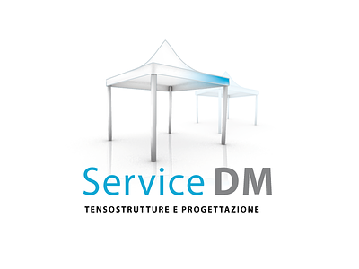 Service DM logo fair logo service tent