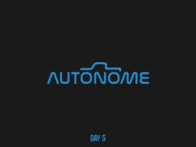 Day 5 Autonome branding dailylogochallenge flat logo mark