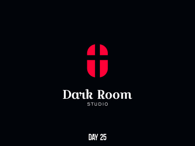 Day 25 Dark Room Studio branding dailylogochallenge flat logo mark