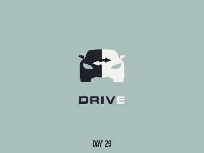 Day 29 Drive branding dailylogochallenge flat logo mark