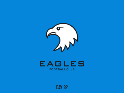 Day 32 Eagle Football Club branding dailylogochallenge flat logo mark