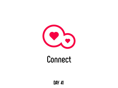 Day 41 Connect branding dailylogochallenge flat logo mark