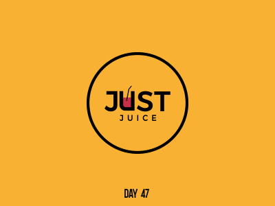 Day 47 Just Juice branding dailylogochallenge flat logo mark