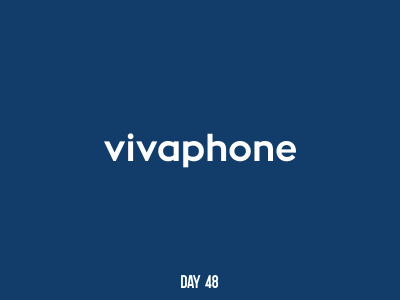 Day 48 Vivaphone branding dailylogochallenge flat logo mark
