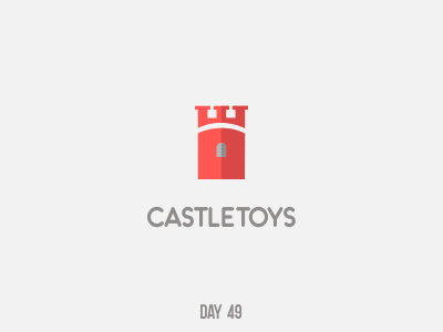 Day 49 Castletoys branding dailylogochallenge flat logo mark