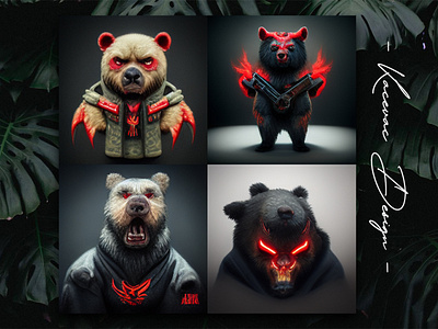 Angry Bear Logo Concepts