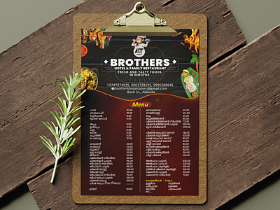 Branding / Brothers Hotels & Caters branding logo print