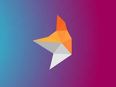 Fox v02 / 10 triangles challenge fox icon illustration inspiration polygons triangles