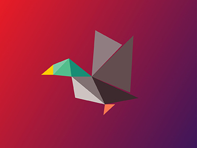 Duck / 10 triangles challenge animals duck illustration inspiration polygons triangles