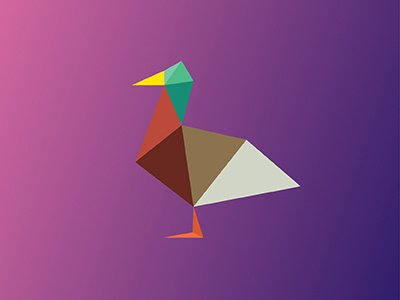 Duck v2 / 10 triangles challenge animals duck illustration inspiration polygons triangles