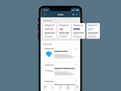 Job Search App UI Concept