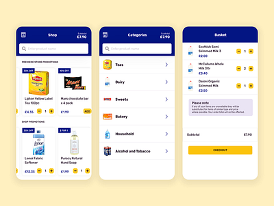 Online Grocery Shopping app app app concept app design app ui application colour palette dailyui grocery icons inspiration interface online online shopping uidesign uiux