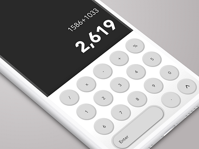Calculator Concept UI android calculator concept creative dailyui dailyux geometric inspiration iphonex product ui user experience userinterface ux