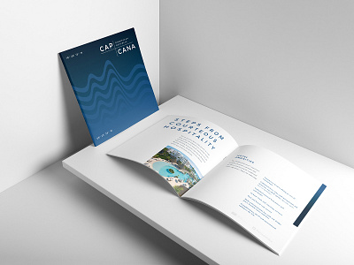 CapCana Event brochure brochure brochure design dominican republic event branding events print design travel waves