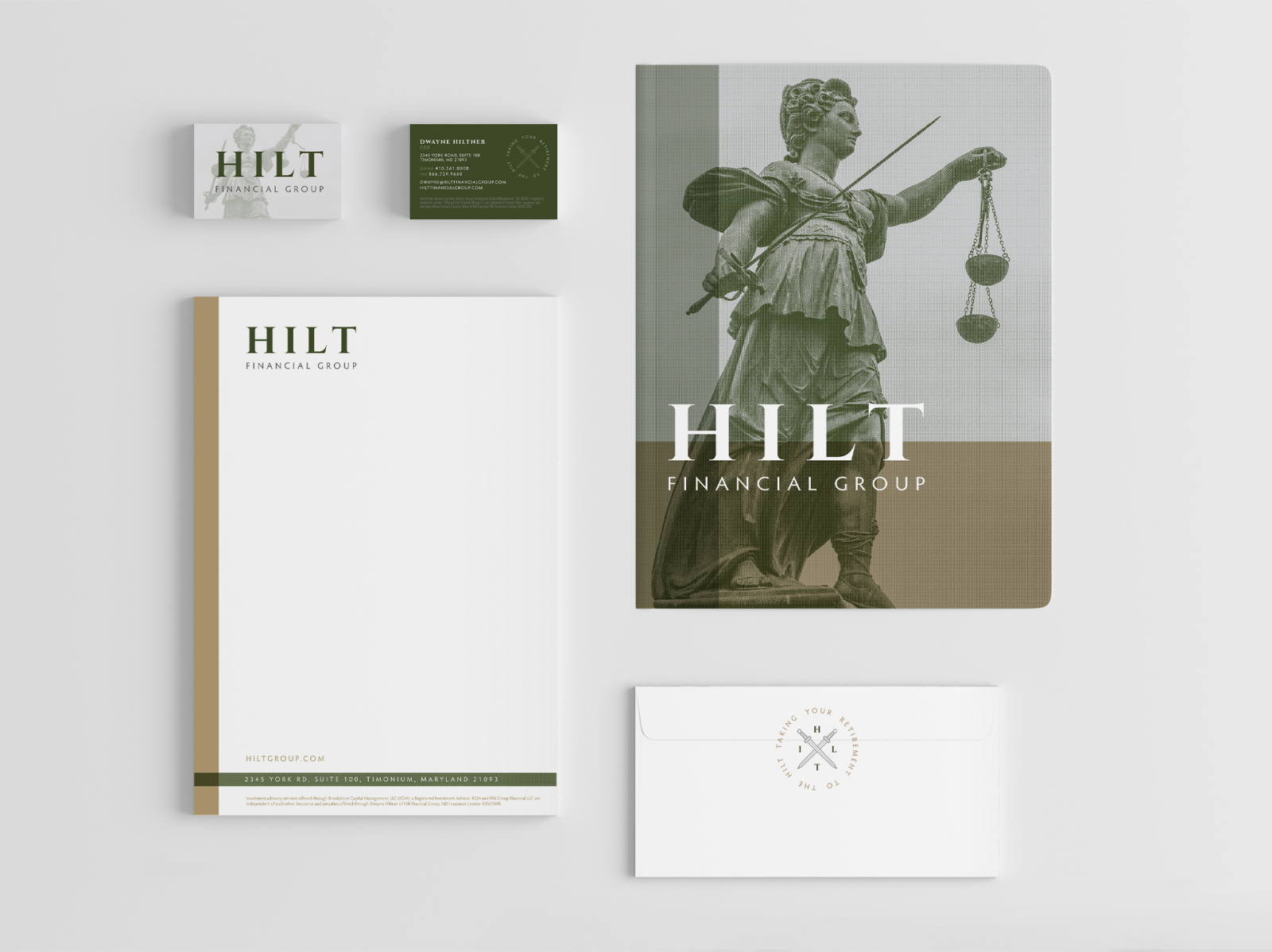 Hilt brand corpID mockup by Kylie Daniel on Dribbble