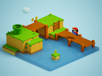 Voxel Mario