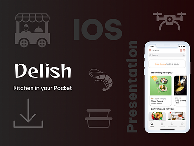 Delish Food App android app design figma ios ui ux