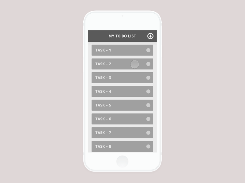 Prototype #06 Todo List animation interaction principle prototype ui ux wireframe