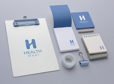 Health Meet Company Logo Design 2d art branding design graphic design logo logo design mocup vector
