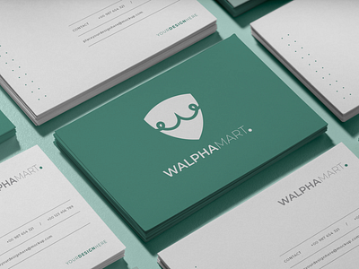 Walpha Mart Logo Design