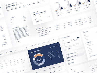 Financial Advisor - SaaS Components Hi-Fi Wireframes