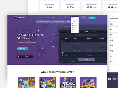 Whoami VPN - Secure connection for end clients japan landingpage secure vpn whoami