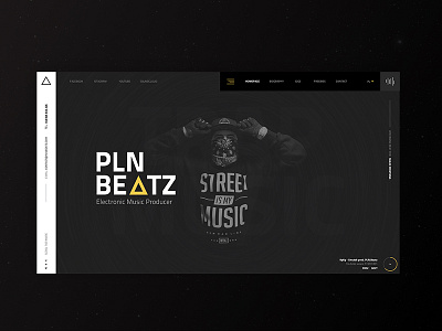 PLN BEATZ - Conceprt for electronic and TRAP music producer beatz black clean dark electronic music pln producer trap