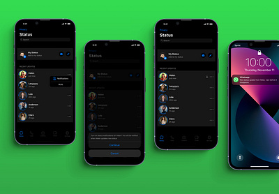 Whatsapp Status - UX Redesign mobile app product design redesign ui ux