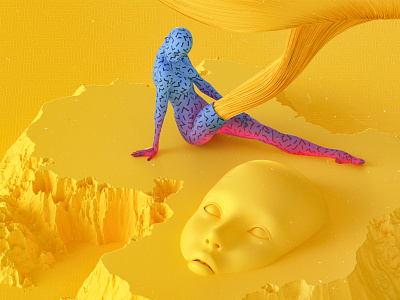 Drift Away pastel octane cinema4d c4d 3d