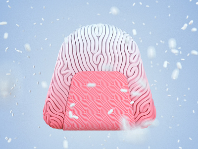 Onigiri onigiri rice ball houdini octane cinema4d c4d 3d
