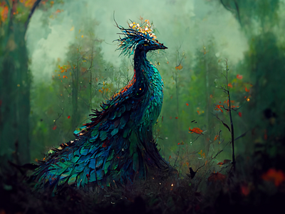 Peacock Dragon design graphic design illustration