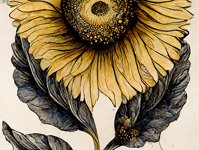 Botany: Sunflower design graphic design illustration plants