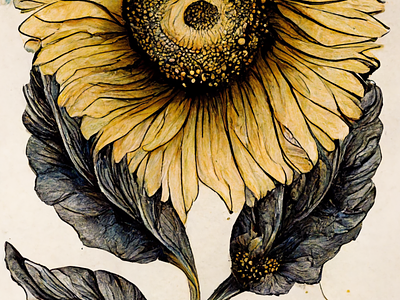 Botany: Sunflower design graphic design illustration plants