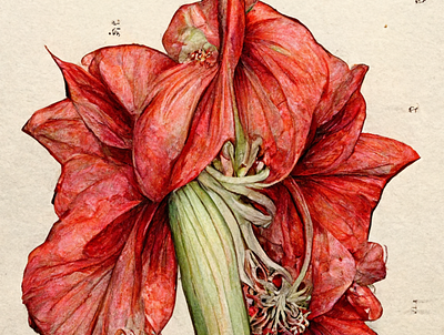 Botany: Amaryllis design graphic design illustration plants