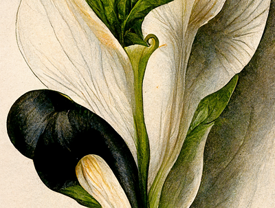 Botany: Calla design graphic design illustration plants
