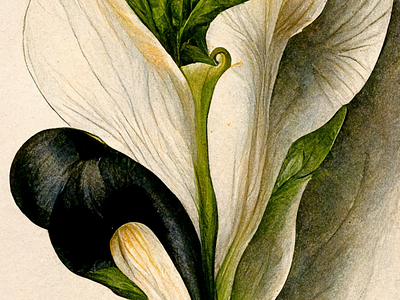 Botany: Calla design graphic design illustration plants