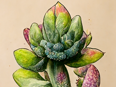 Botany: Succulent design graphic design illustration plants